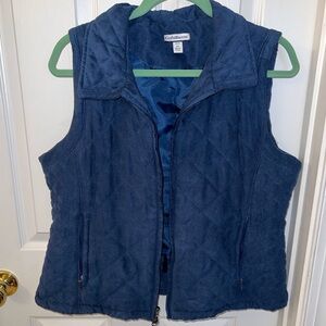 Croft & Barrow Quilted Navy Blue Vest SzPL